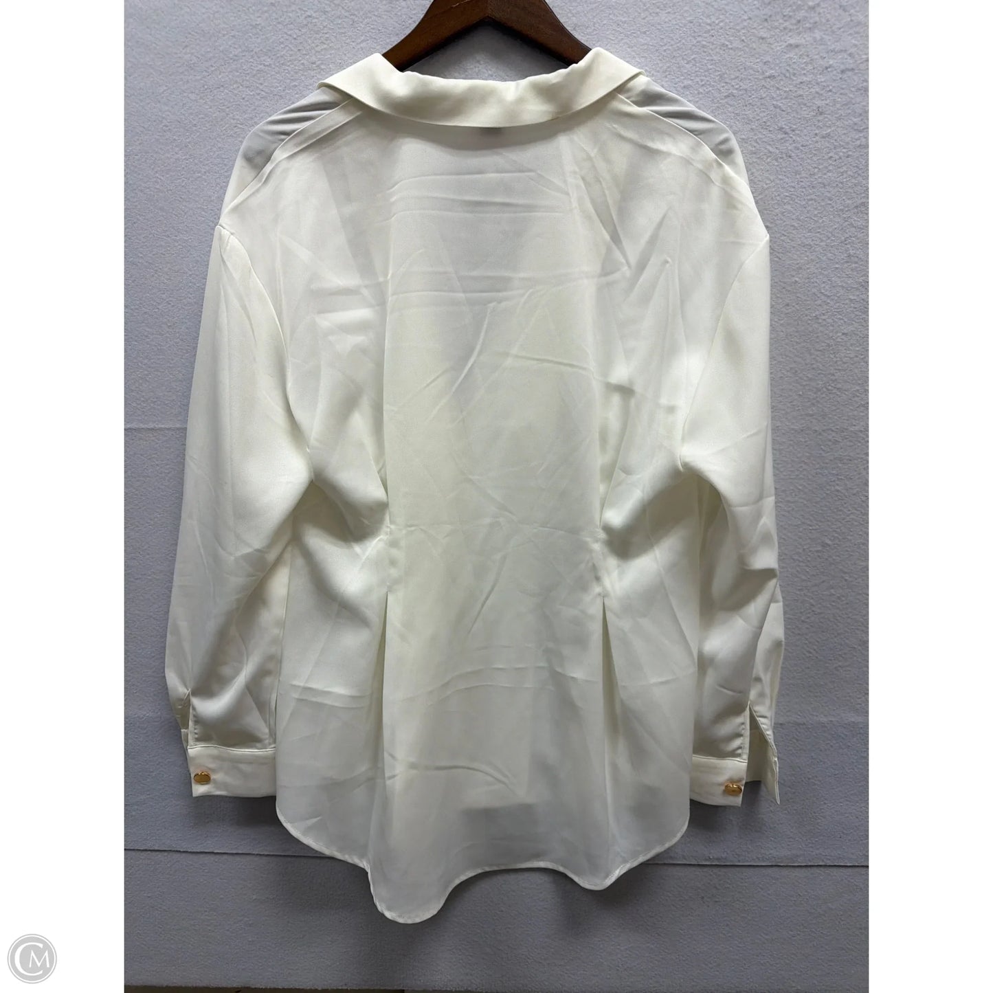 Top Long Sleeve By Shein In White, Size: Xl