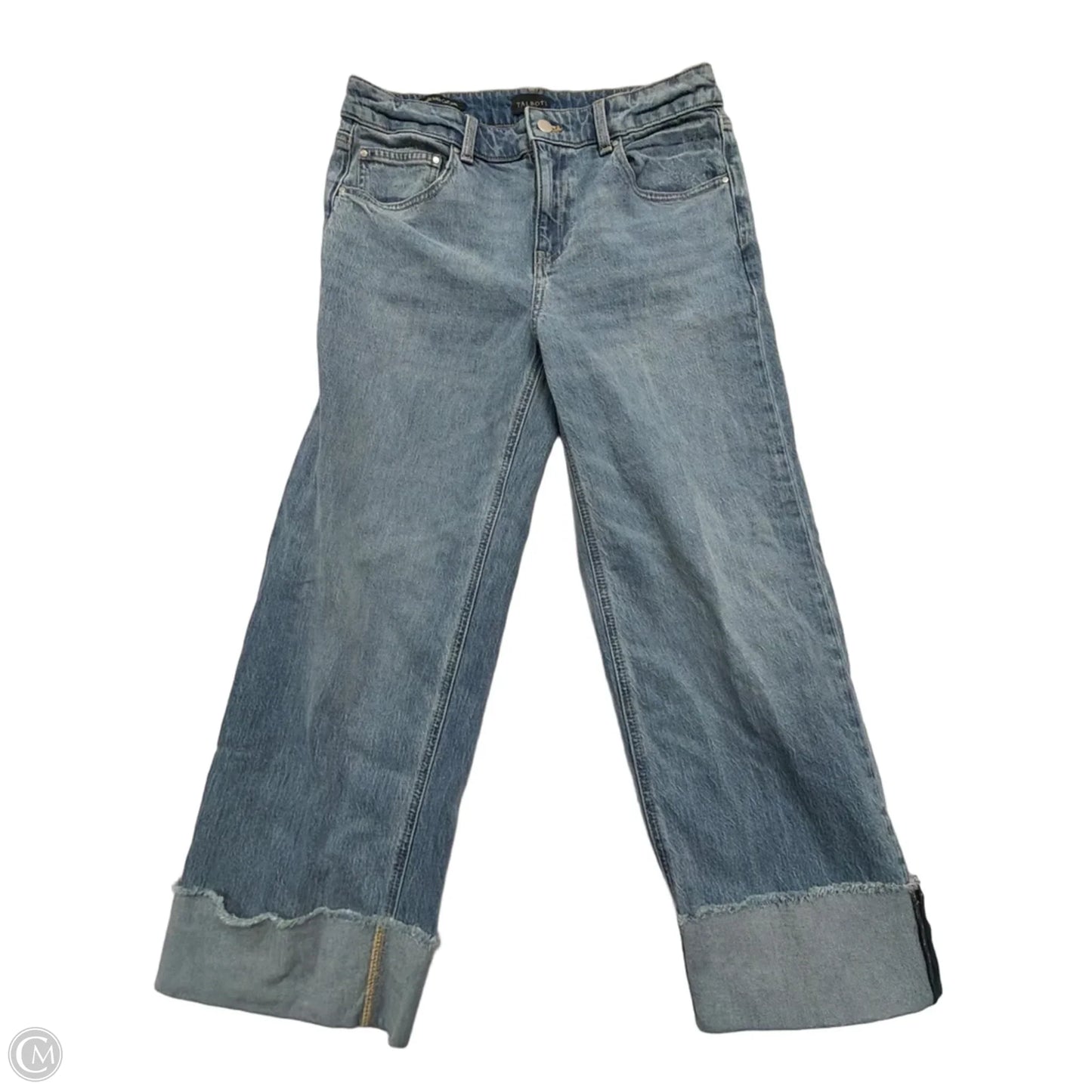 Jeans Straight By Talbots In Blue Denim, Size: 6