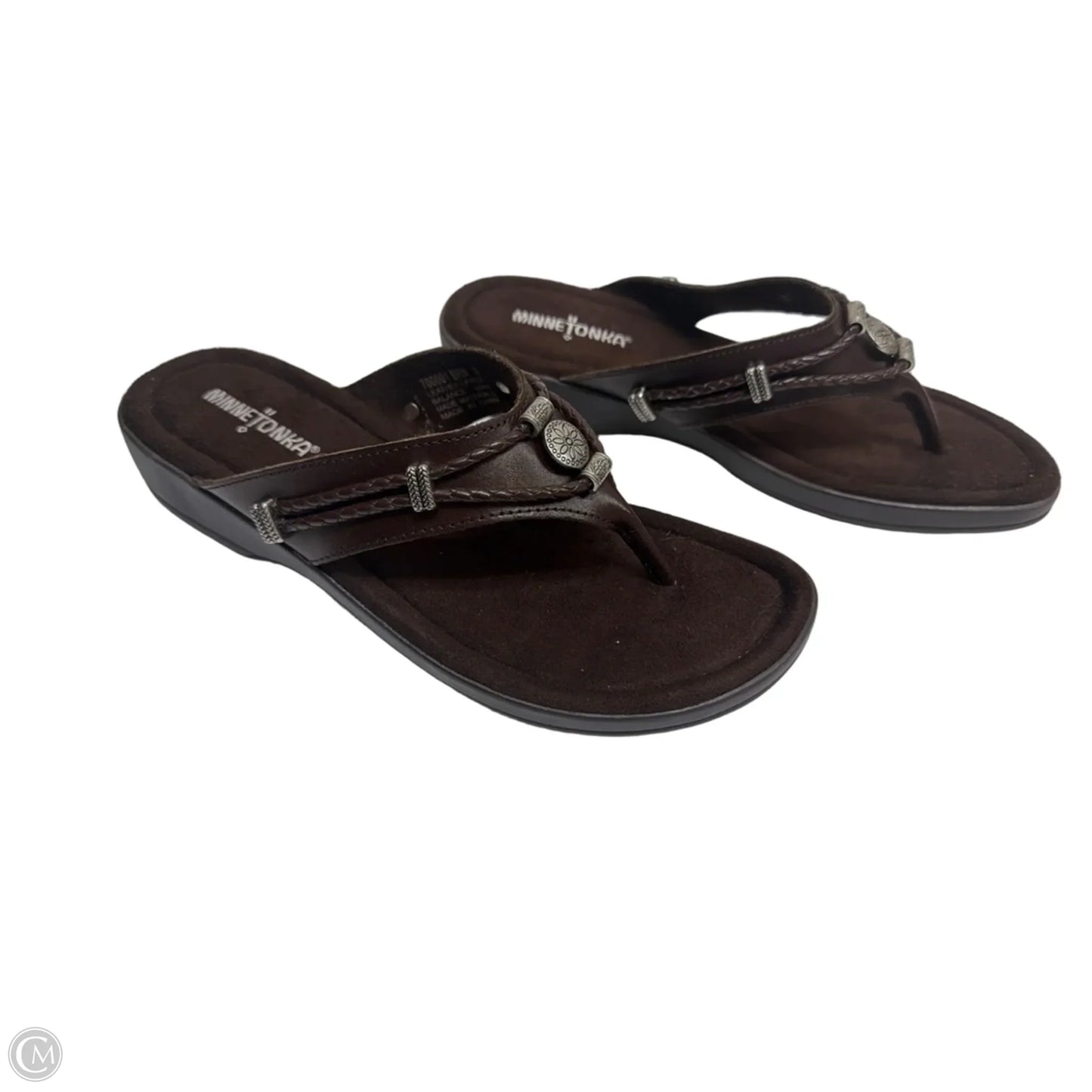 Sandals Flats By Minnetonka In Brown, Size: 9