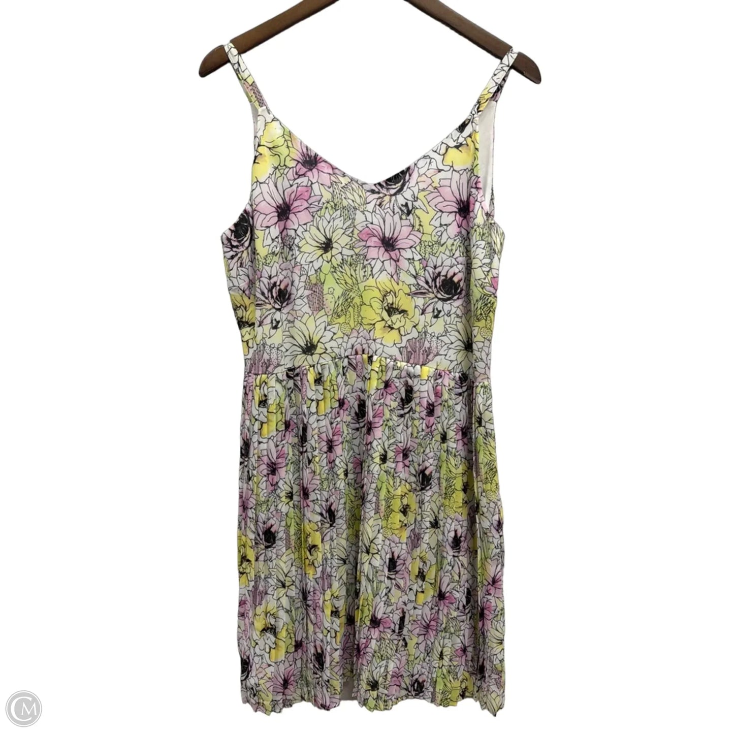 Dress Casual Midi By Clothes Mentor In Floral Print, Size: L
