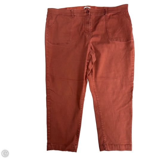 Pants Cargo & Utility By Croft And Barrow In Red, Size: 22