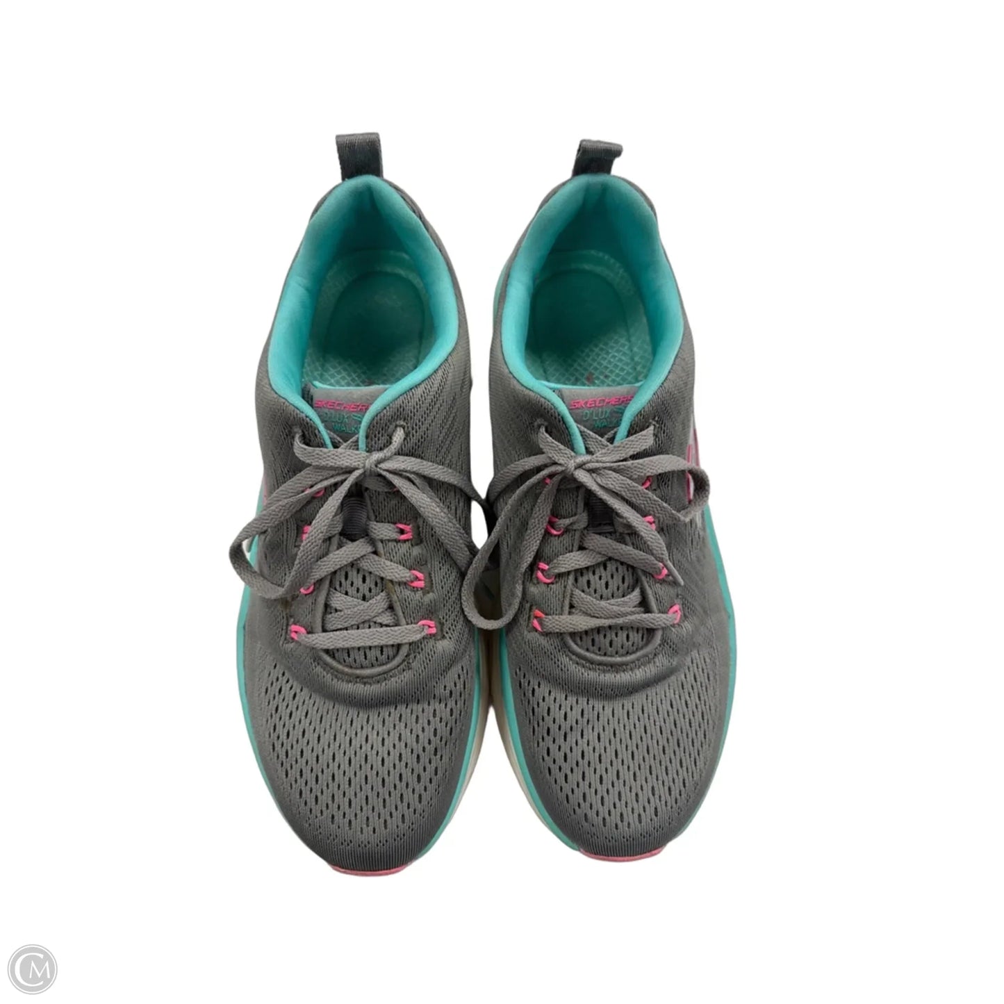 Shoes Athletic By Skechers In Grey & Pink, Size: 9
