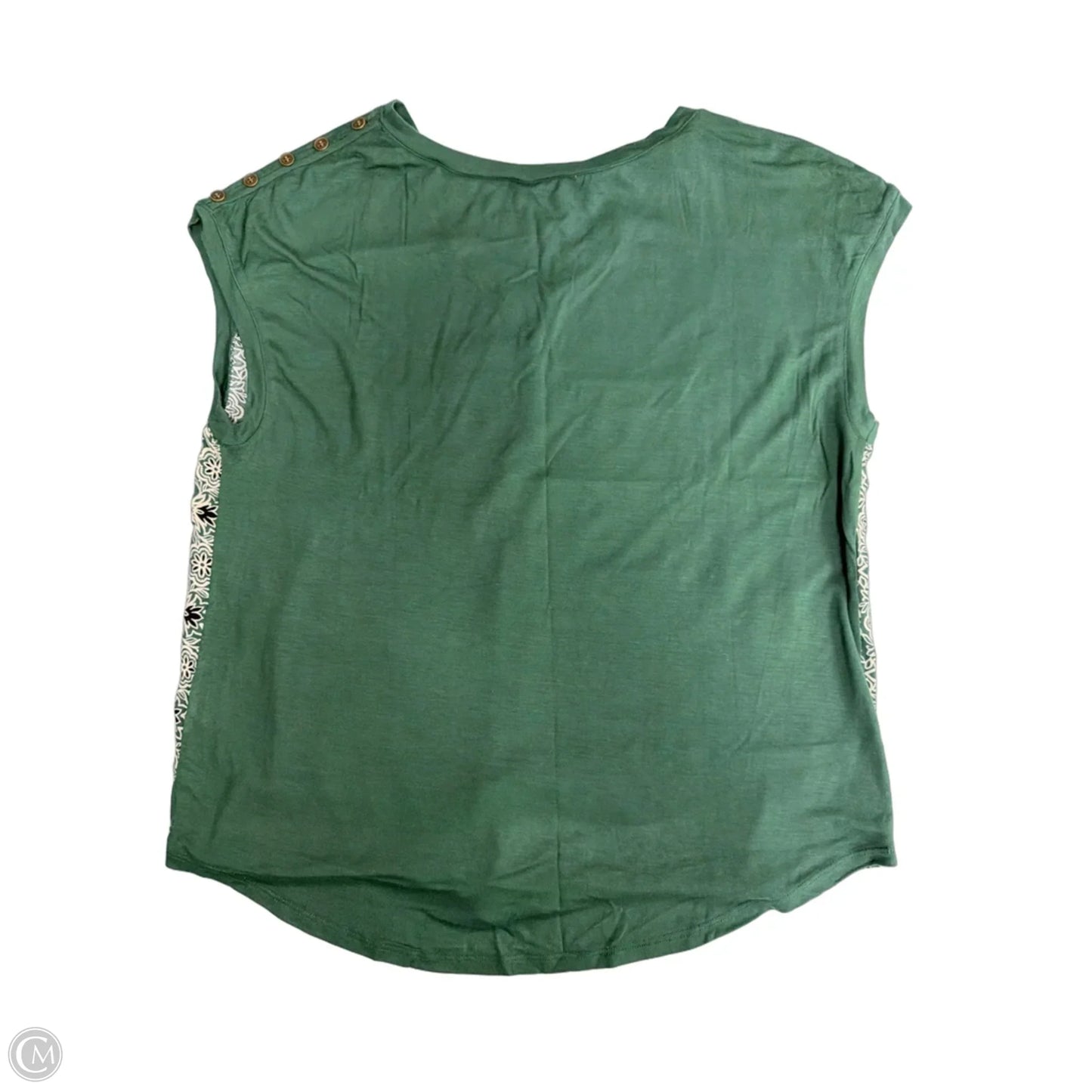 Top Short Sleeve By Dressbarn In Green, Size: M