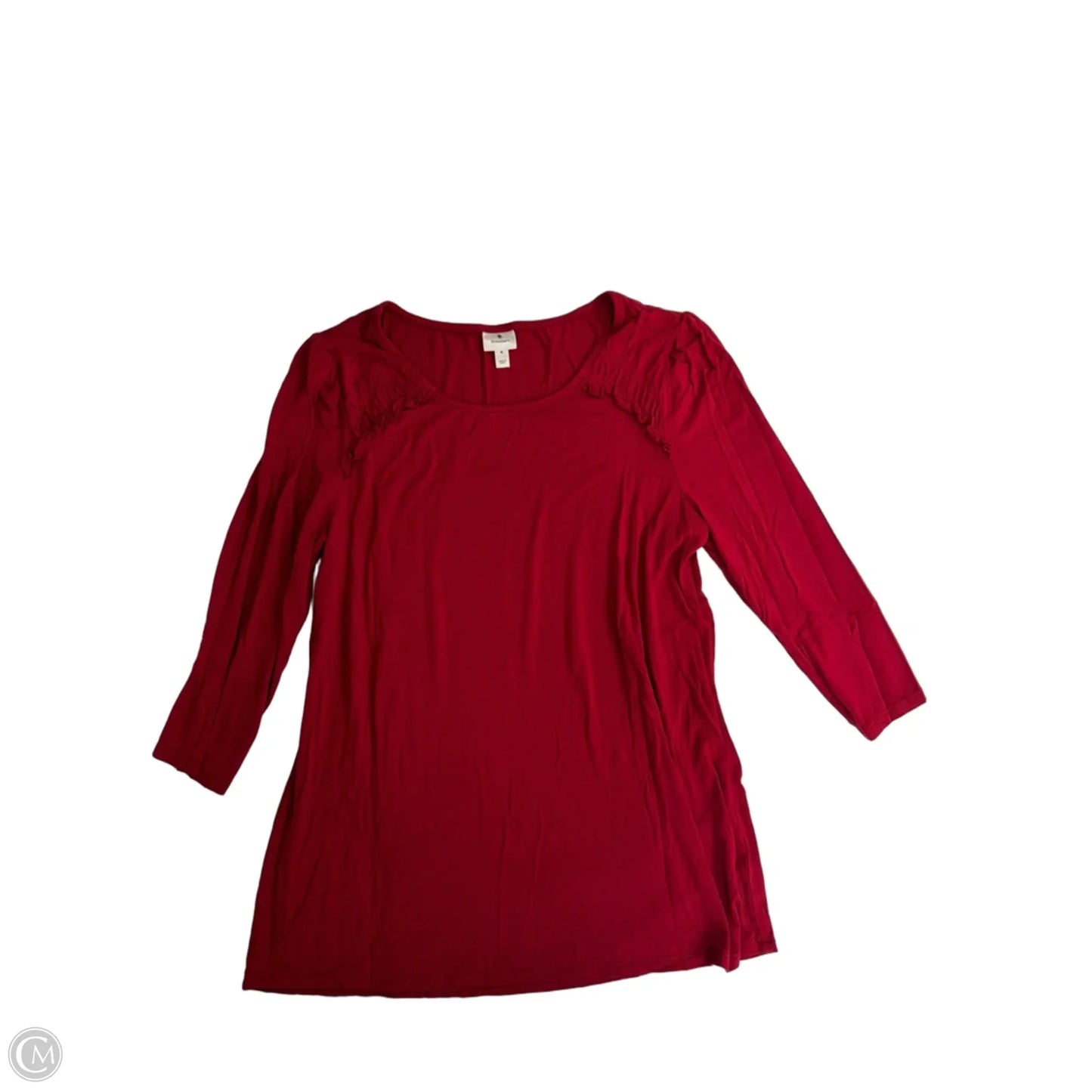 Top Long Sleeve By Dressbarn In Red, Size: M