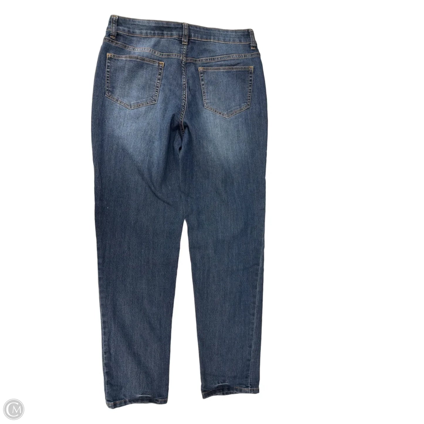 Jeans Straight By Dressbarn In Blue Denim, Size: 8