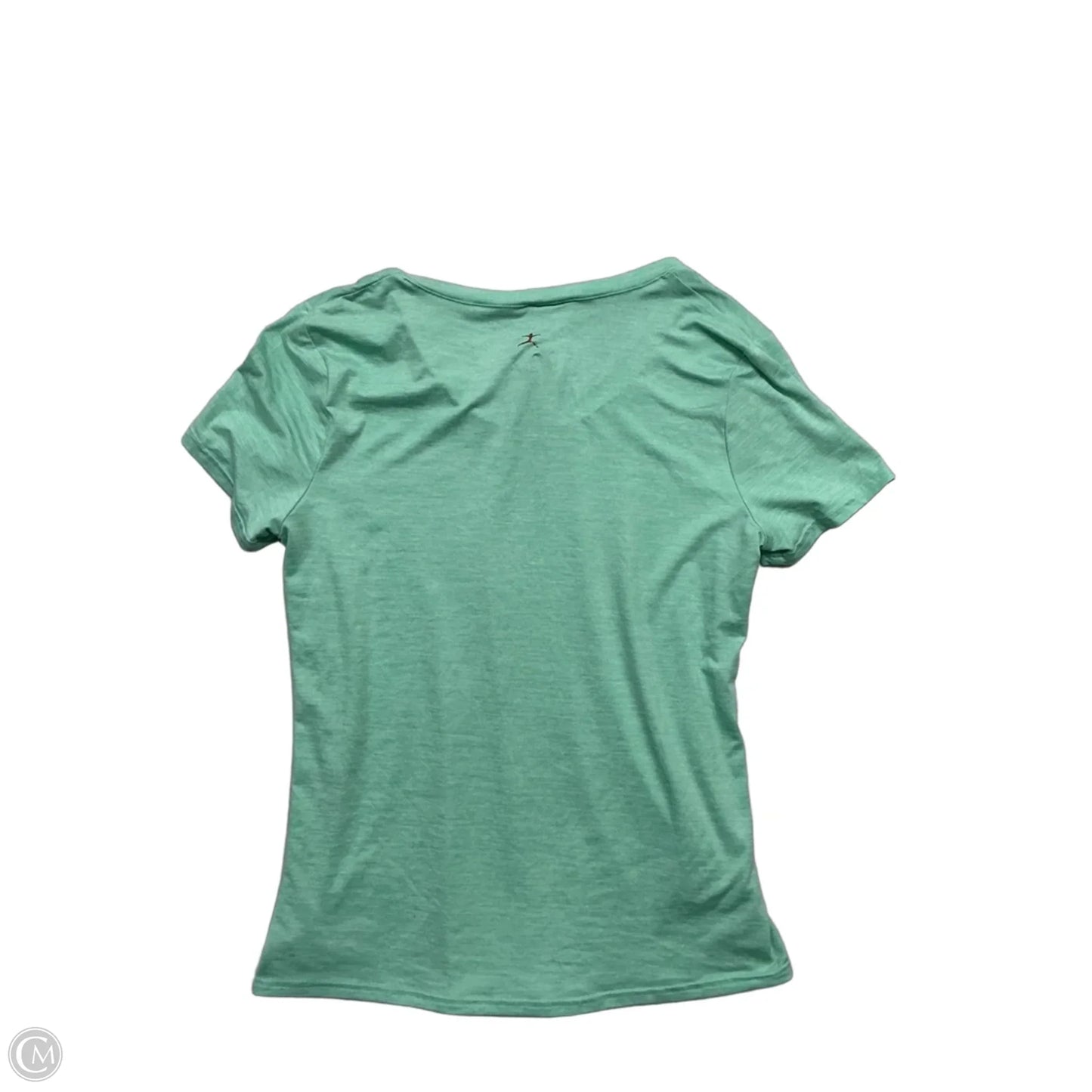 Athletic Top Short Sleeve By Danskin In Green, Size: L