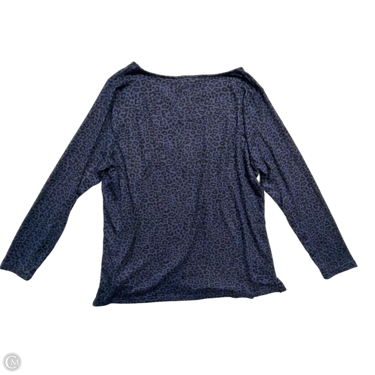 Top Long Sleeve By Mario Serrani In Animal Print, Size: Xl