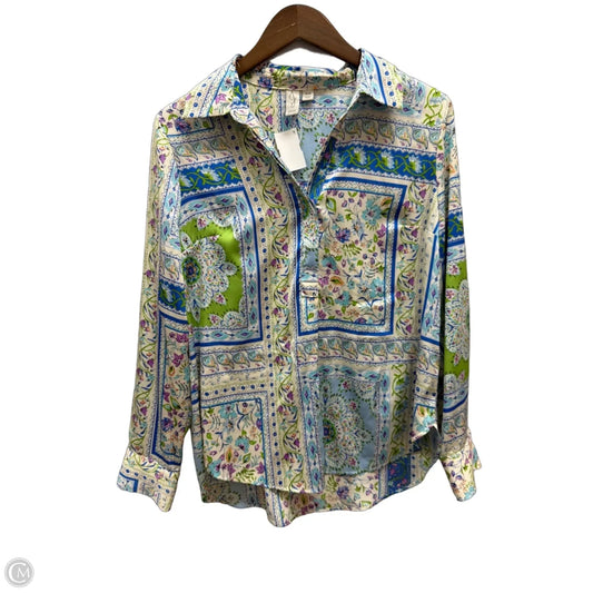 Top Long Sleeve By Joie In Multi-colored, Size: M