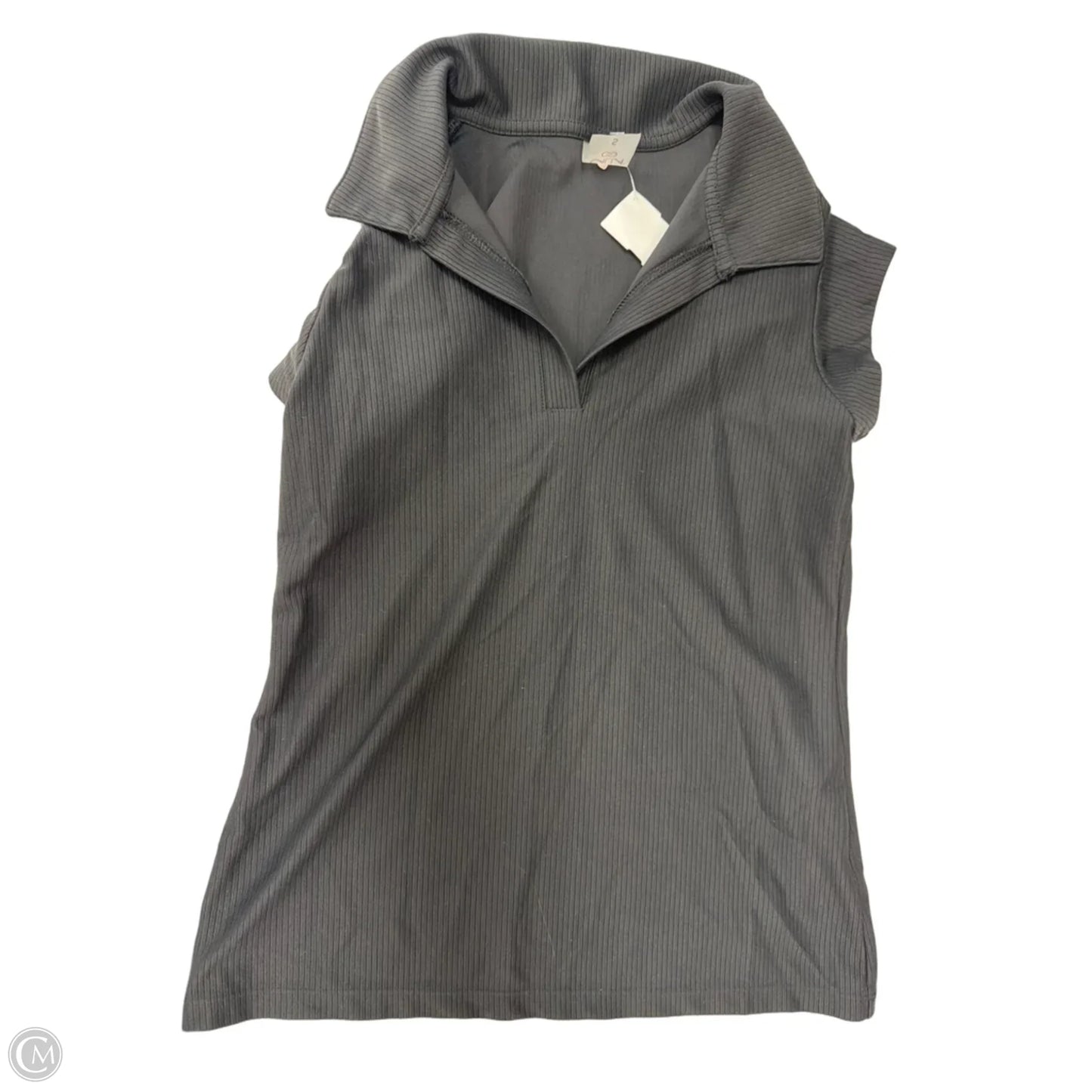 Athletic Top Short Sleeve By Calia In Black, Size: S