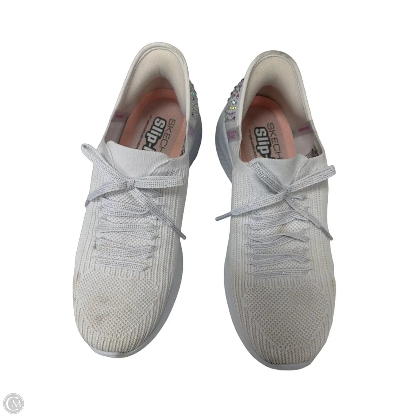 Shoes Athletic By Skechers In White, Size: 9
