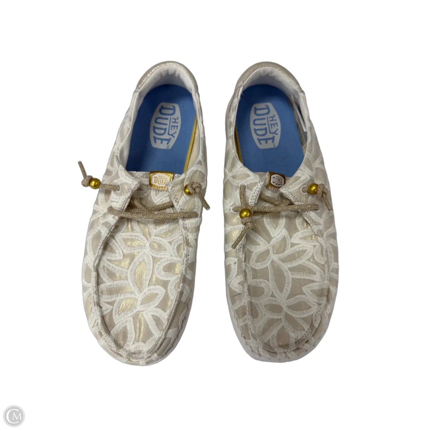 Shoes Sneakers By Hey Dude In Cream, Size: 9