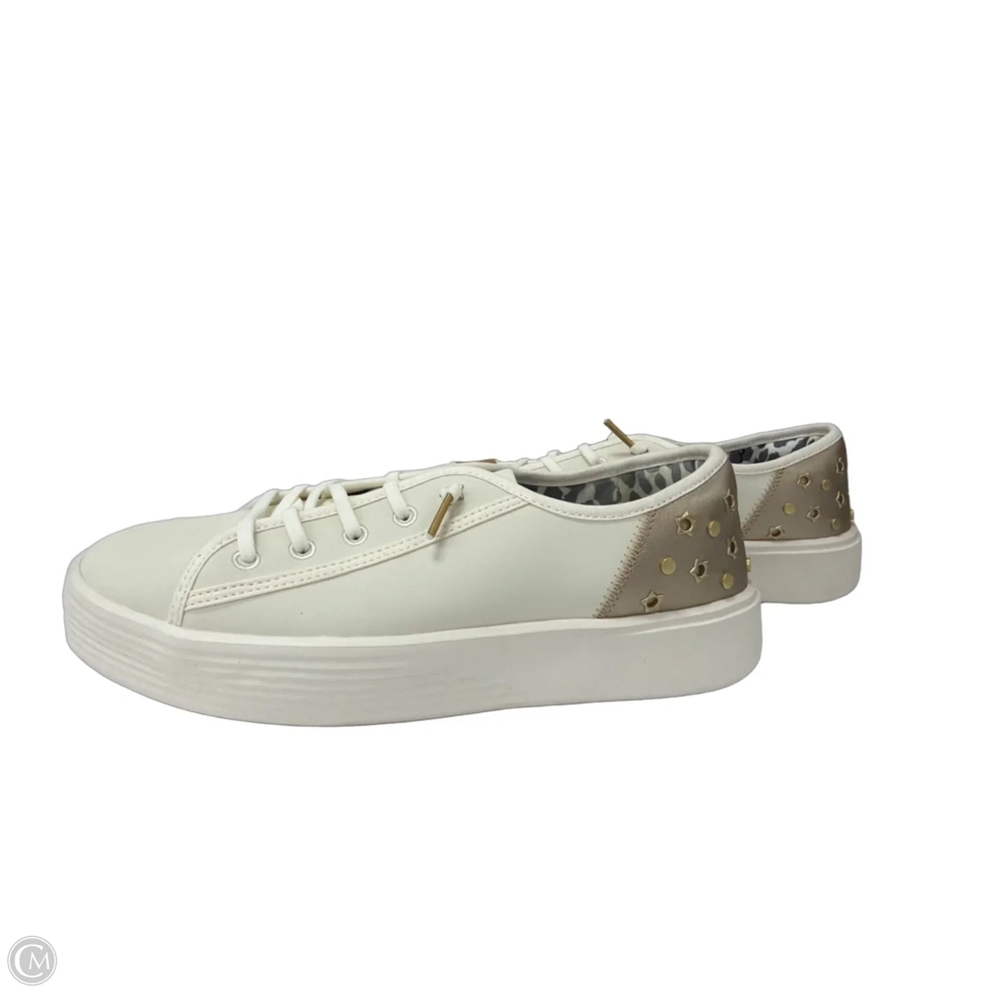 Shoes Sneakers By Hey Dude In Gold, Size: 9