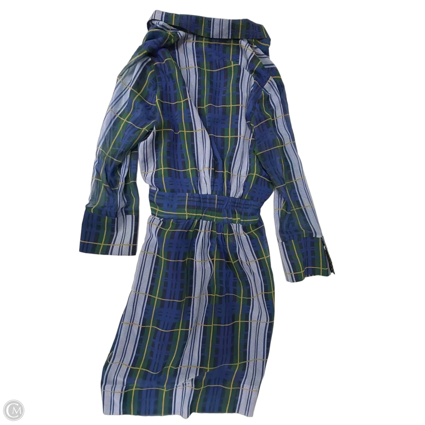 Dress Casual Midi By Gretchen Scott In Plaid Pattern, Size: M