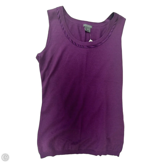 Tank Top By Ann Taylor In Purple, Size: S
