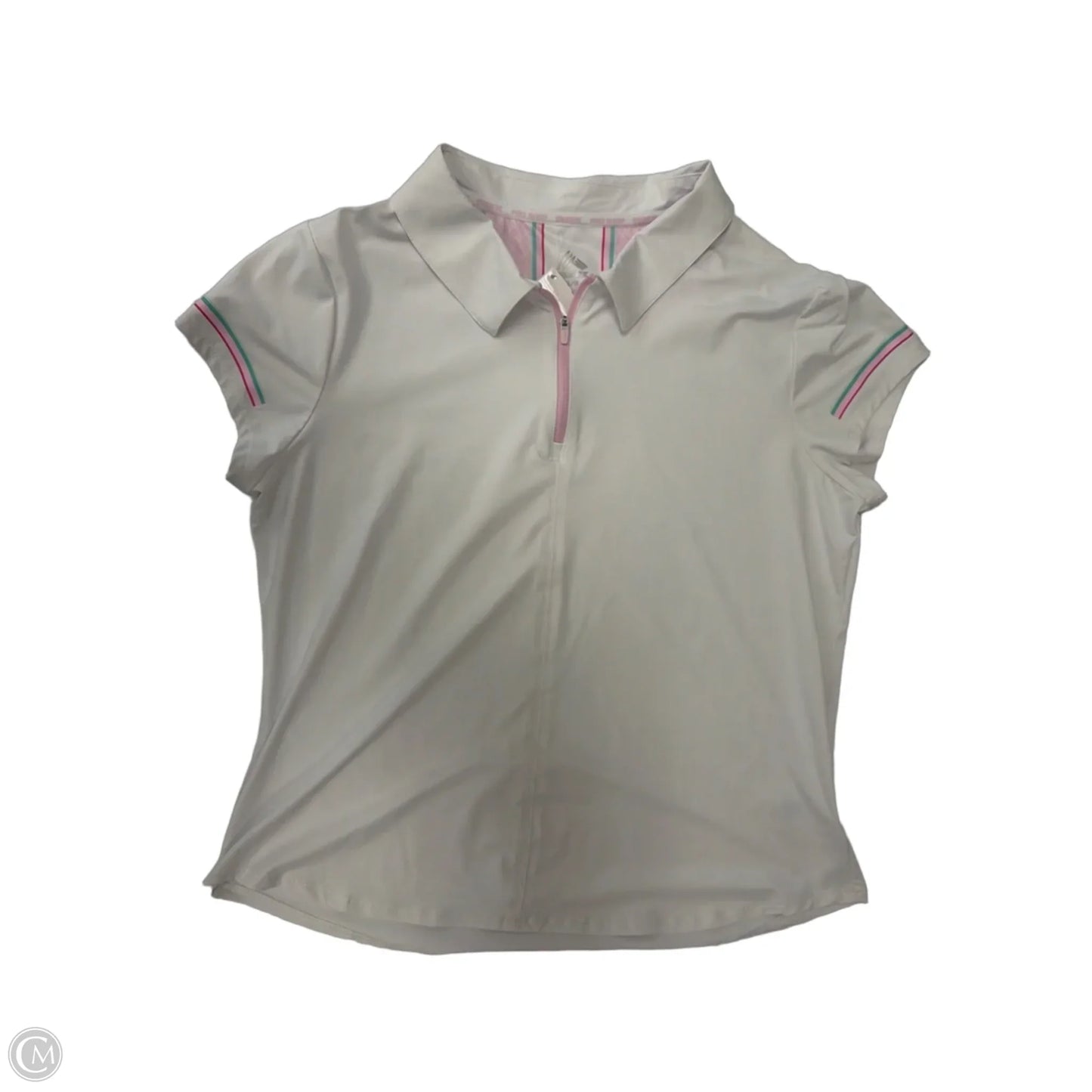 Athletic Top Short Sleeve By Rbx In White, Size: L
