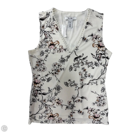 Tank Top By White House Black Market In Floral Print, Size: Xs