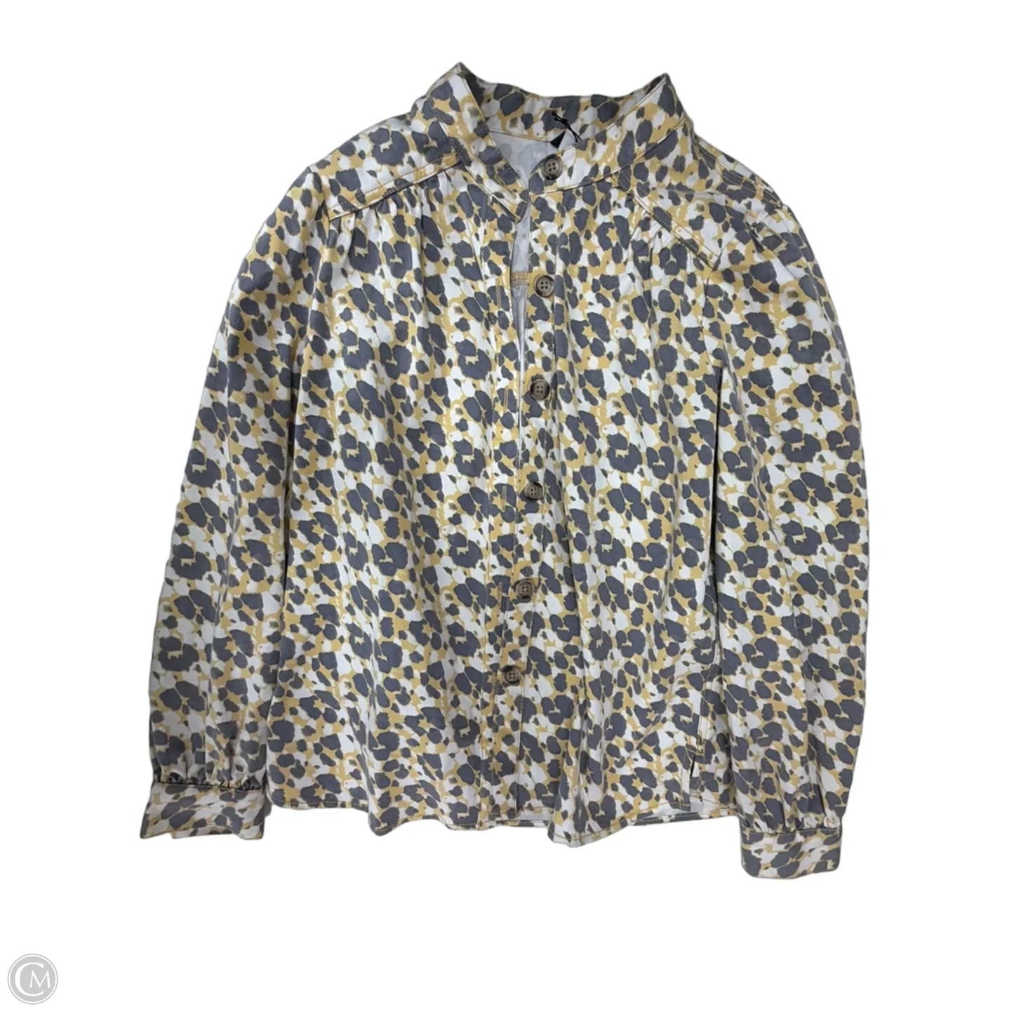 Jacket Other By Cabi In Grey & Yellow, Size: M