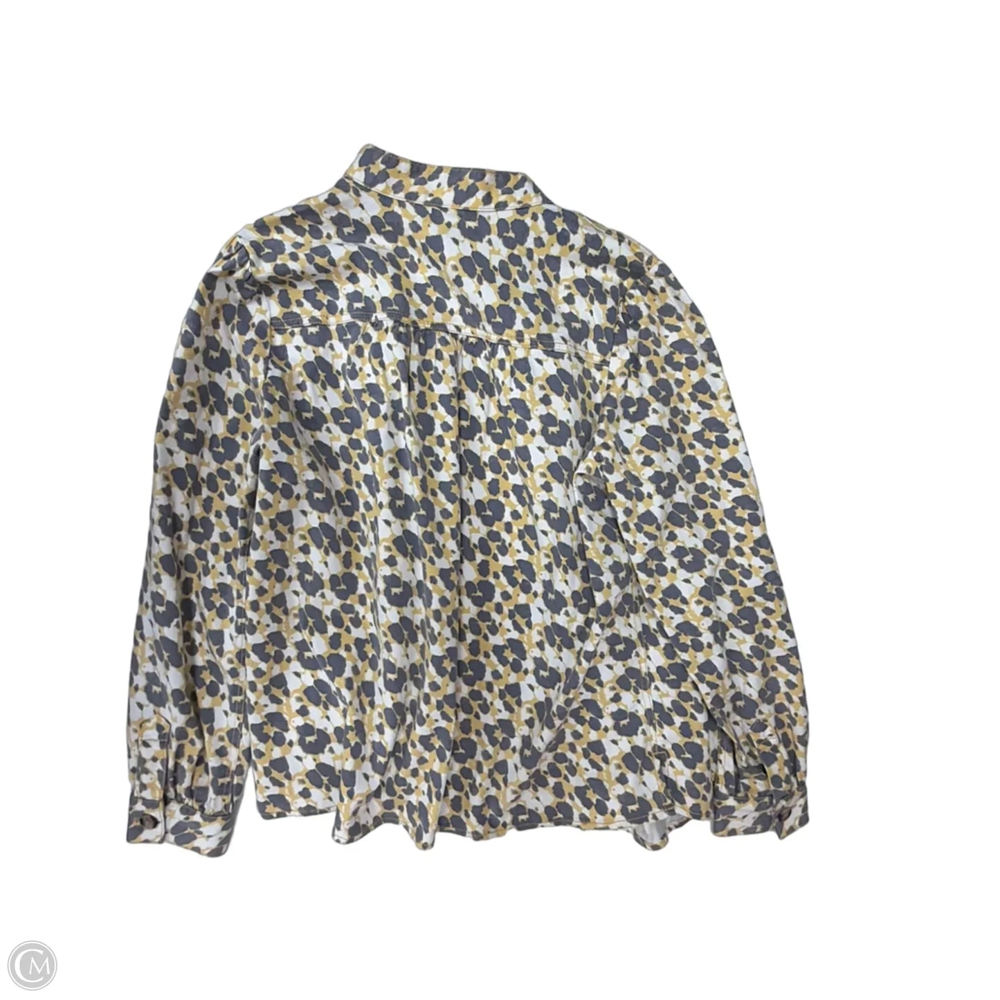 Jacket Other By Cabi In Grey & Yellow, Size: M