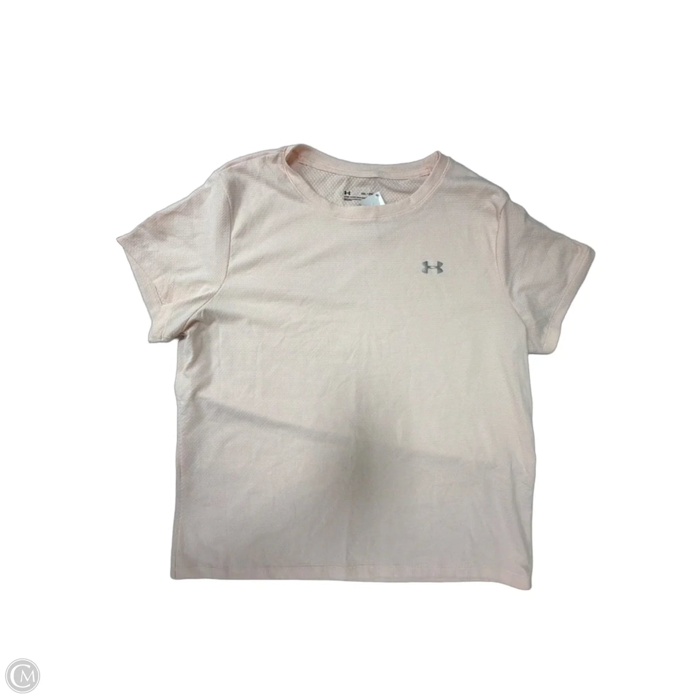 Athletic Top Short Sleeve By Under Armour In Pink, Size: 2x