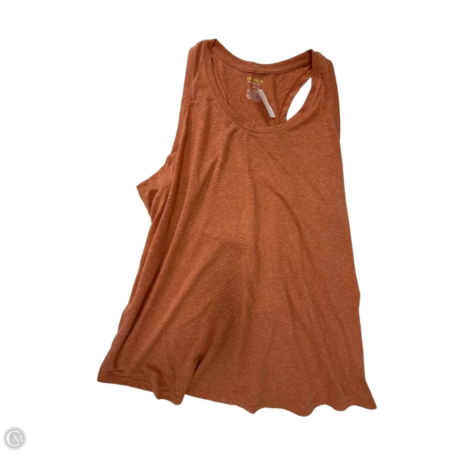 Athletic Tank Top By Tek Gear In Orange, Size: 2x