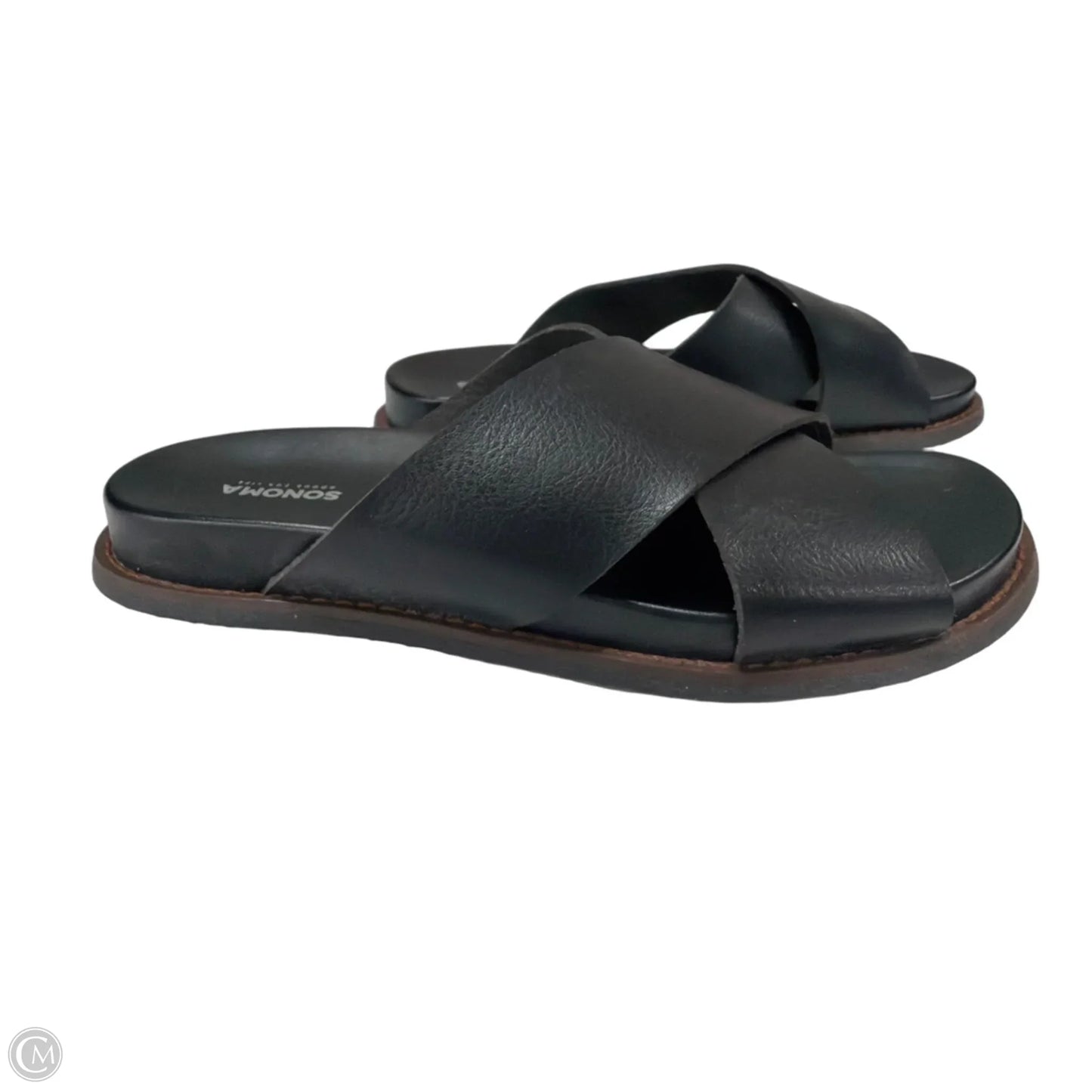 Sandals Flats By Sonoma In Black, Size: 6