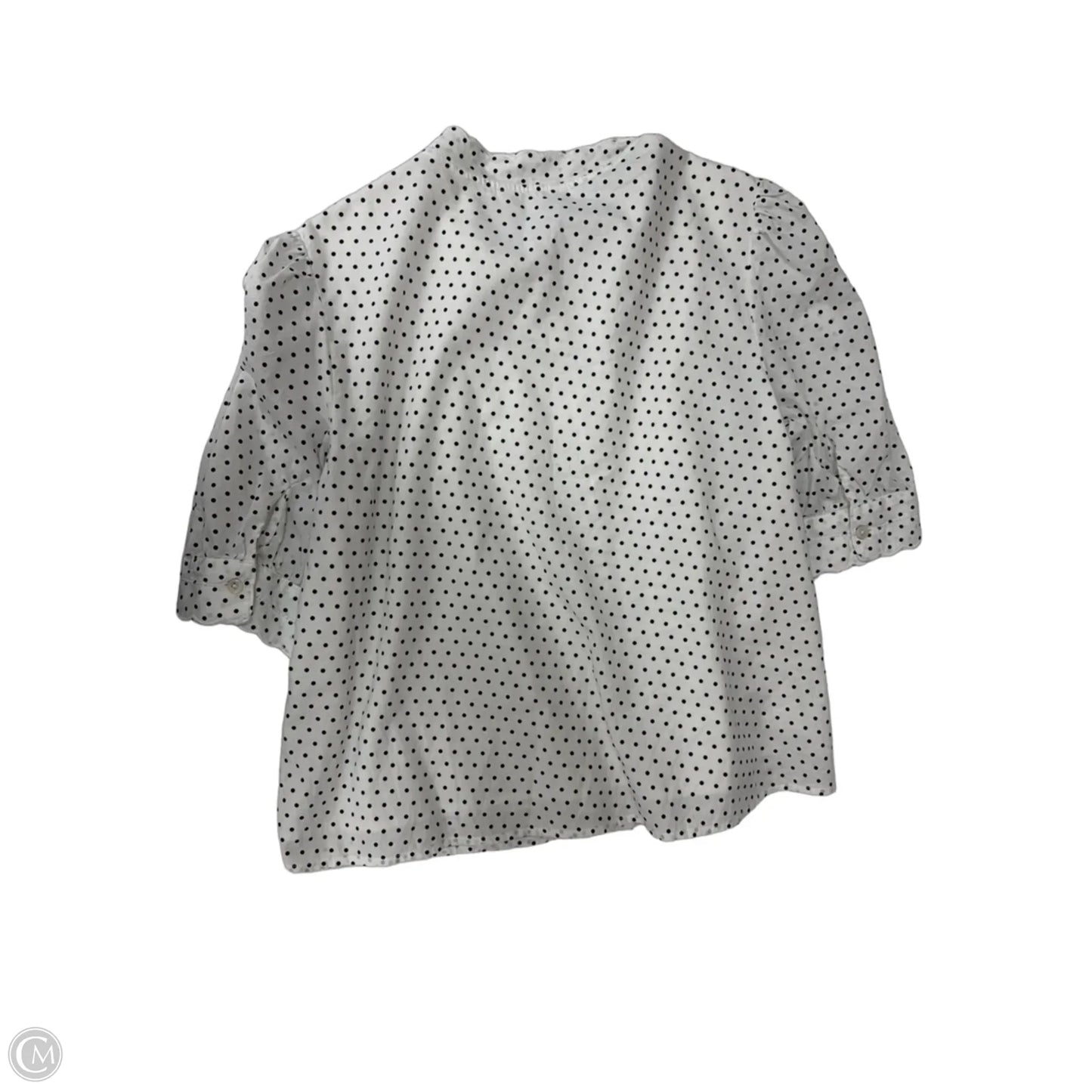 Top Short Sleeve By Time And Tru In Polkadot Pattern, Size: L