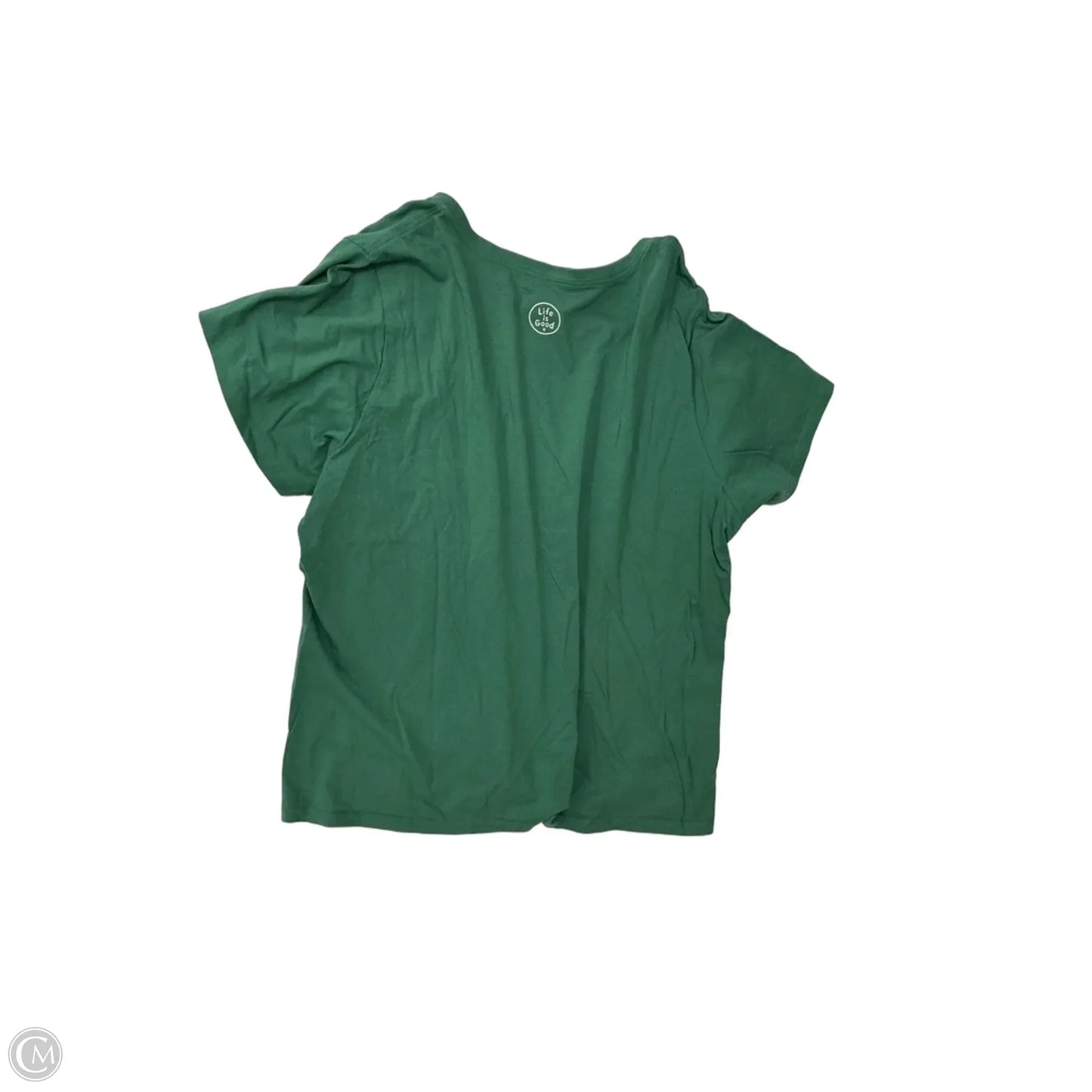 Top Short Sleeve Basic By Life Is Good In Green, Size: 3x