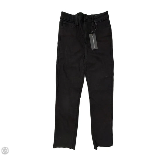 Jeans Straight By Clothes Mentor In Black Denim, Size: 4