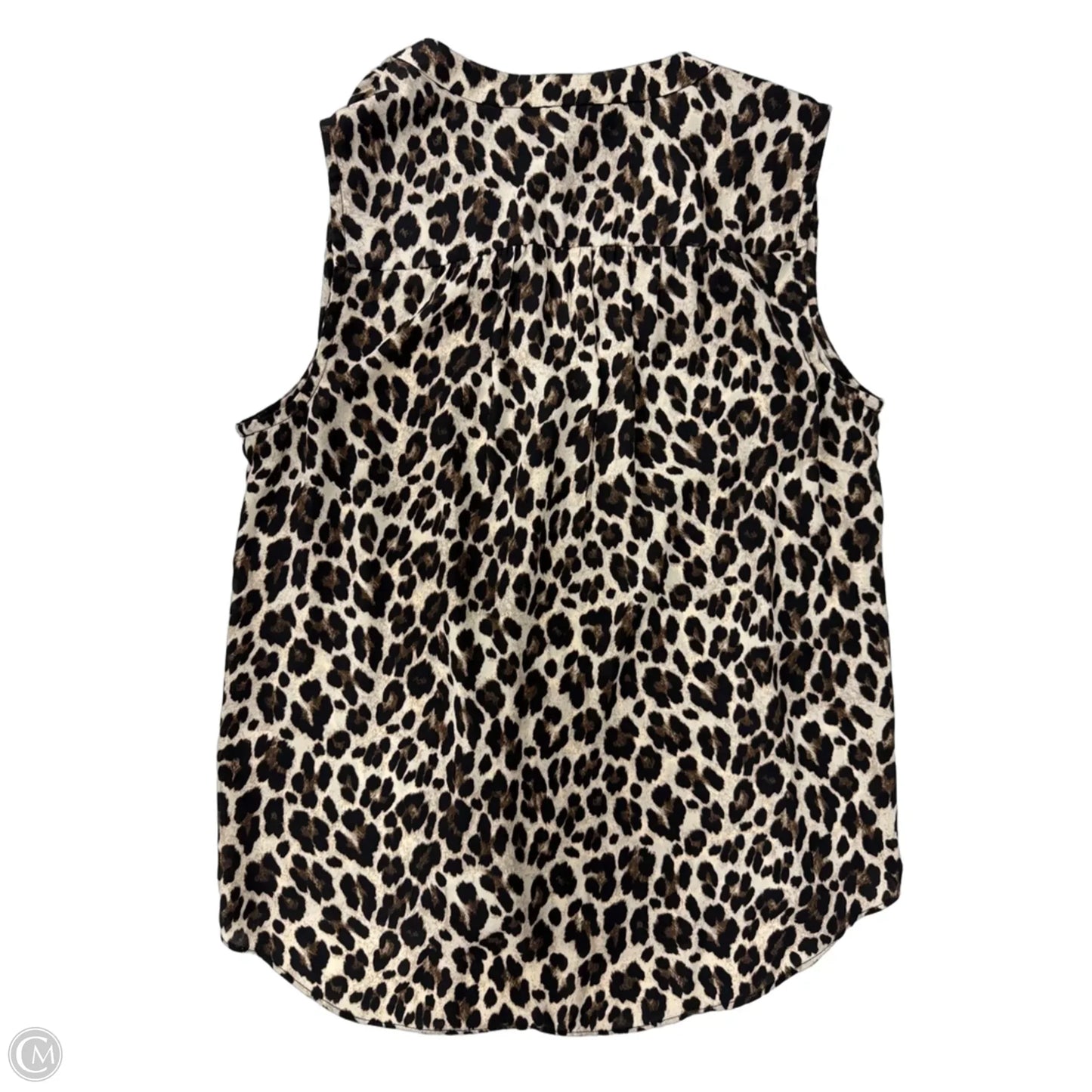 Top Sleeveless By Vince Camuto In Animal Print, Size: S