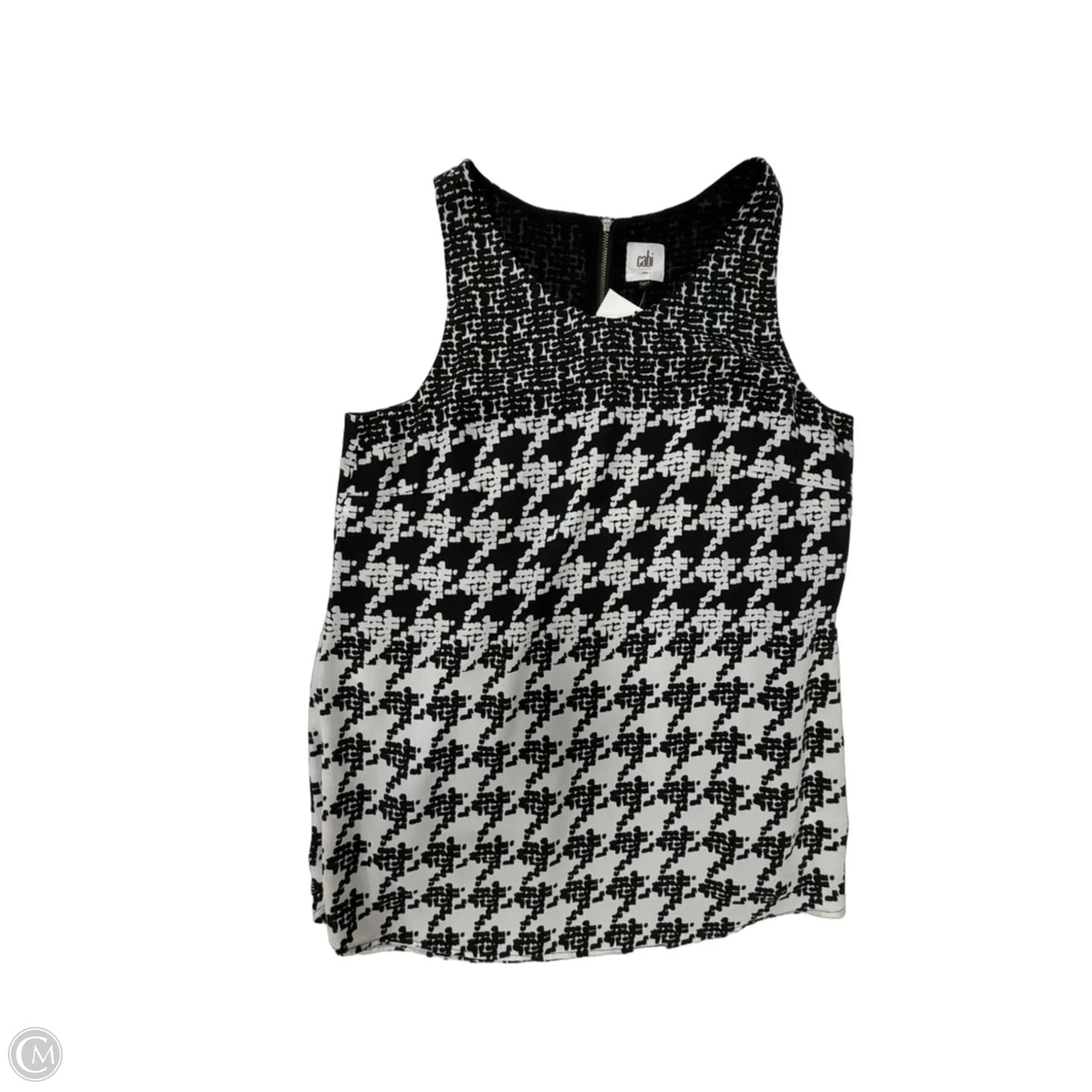 Tank Top By Cabi In Black & Cream, Size: S
