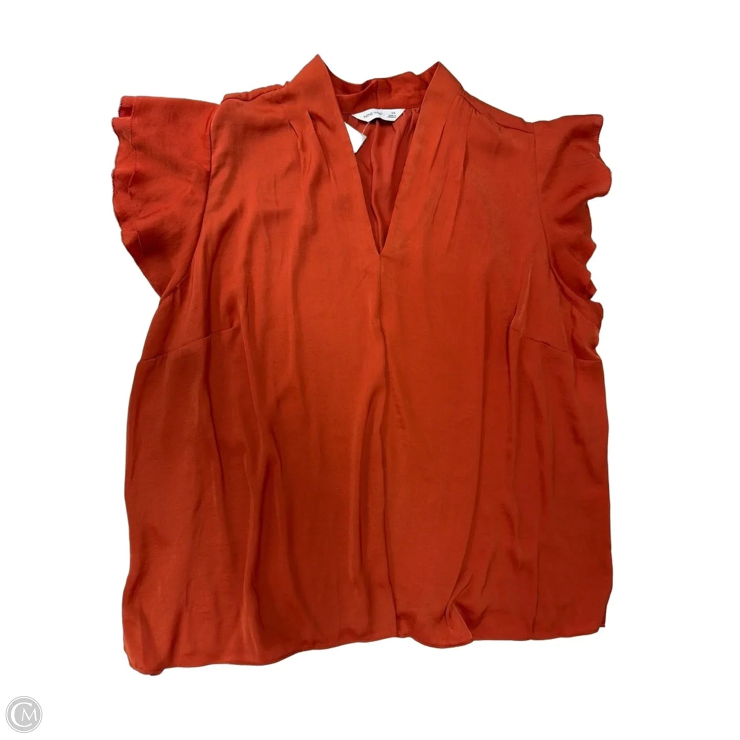 Top Short Sleeve By Nine West In Orange, Size: 3x