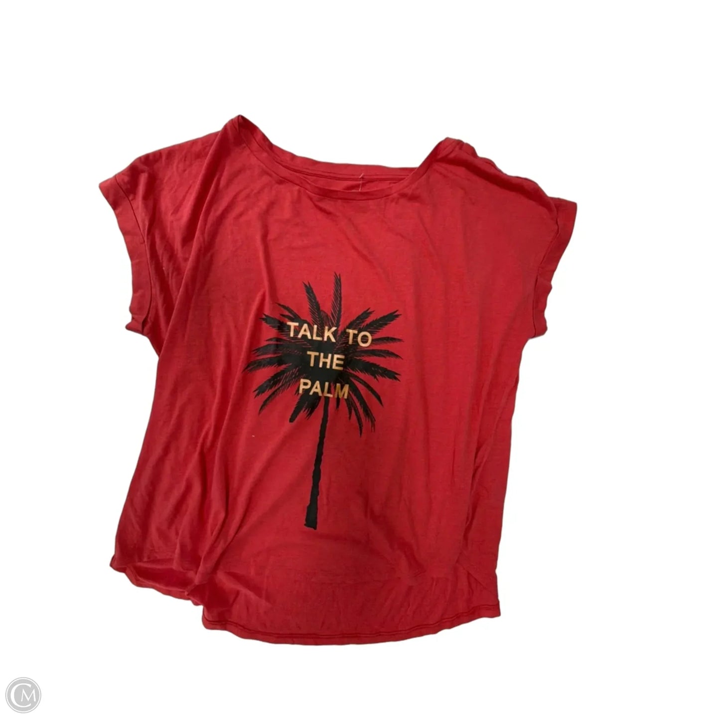 Top Short Sleeve Basic By Cato In Red, Size: 2x