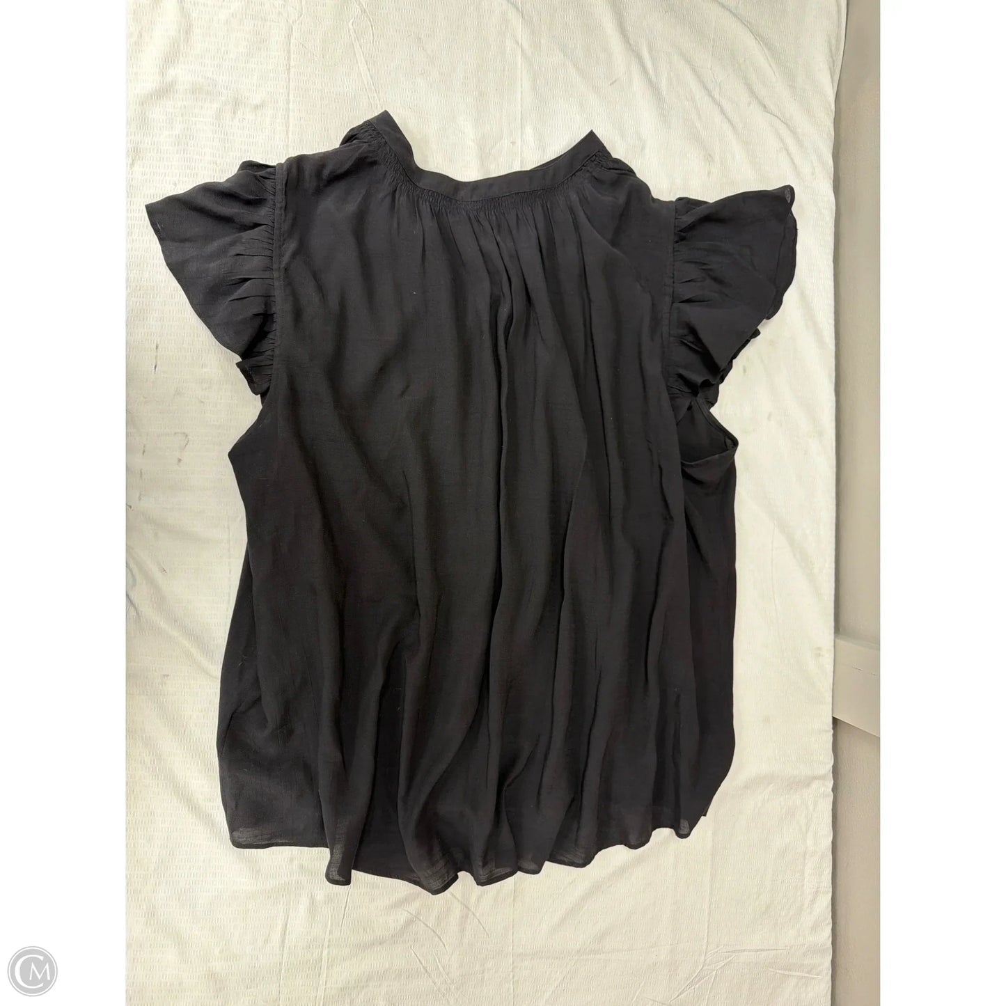 Top Short Sleeve By Lc Lauren Conrad In Black, Size: 3x