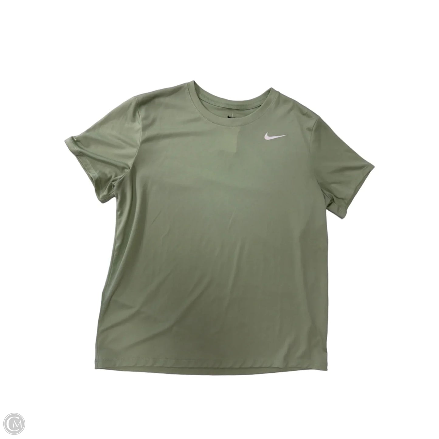 Athletic Top Short Sleeve By Nike Apparel In Green, Size: M