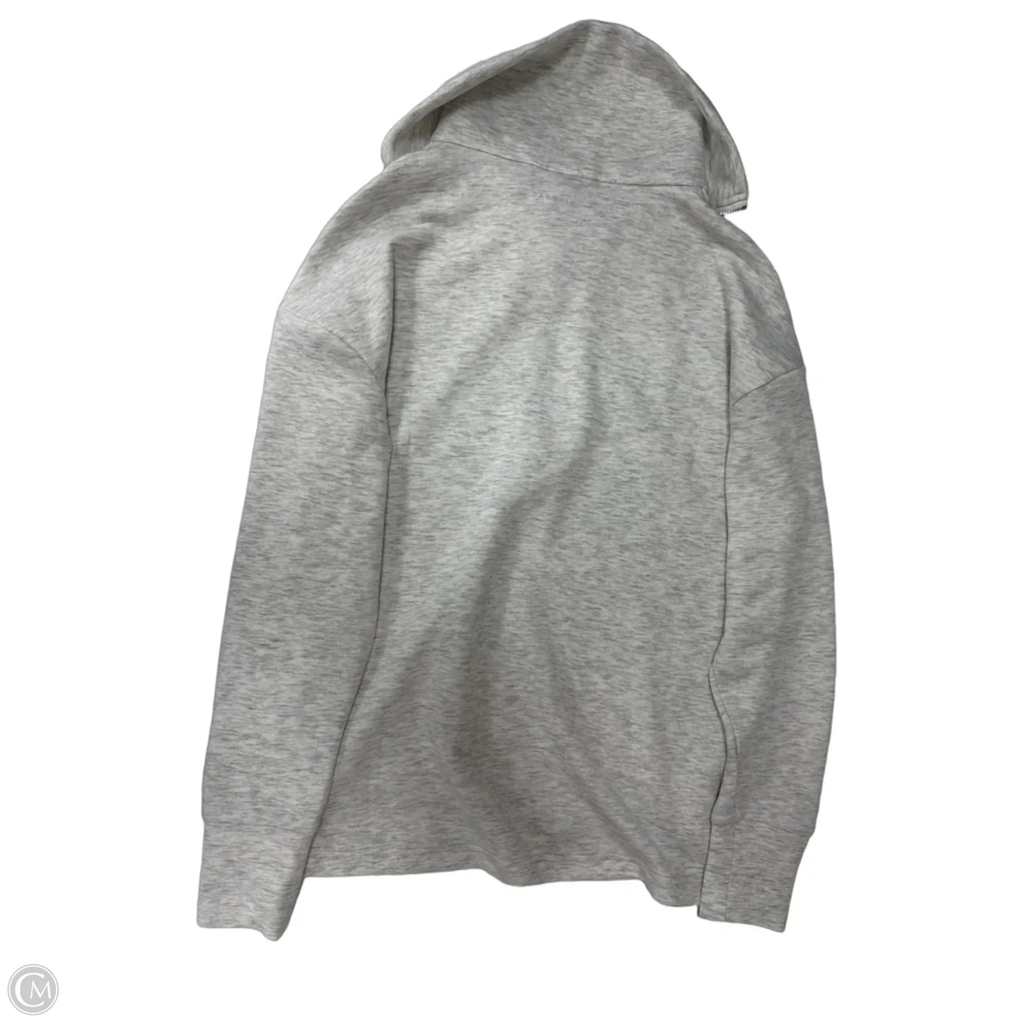 Athletic Sweatshirt Collar By Danskin In Grey & White, Size: S