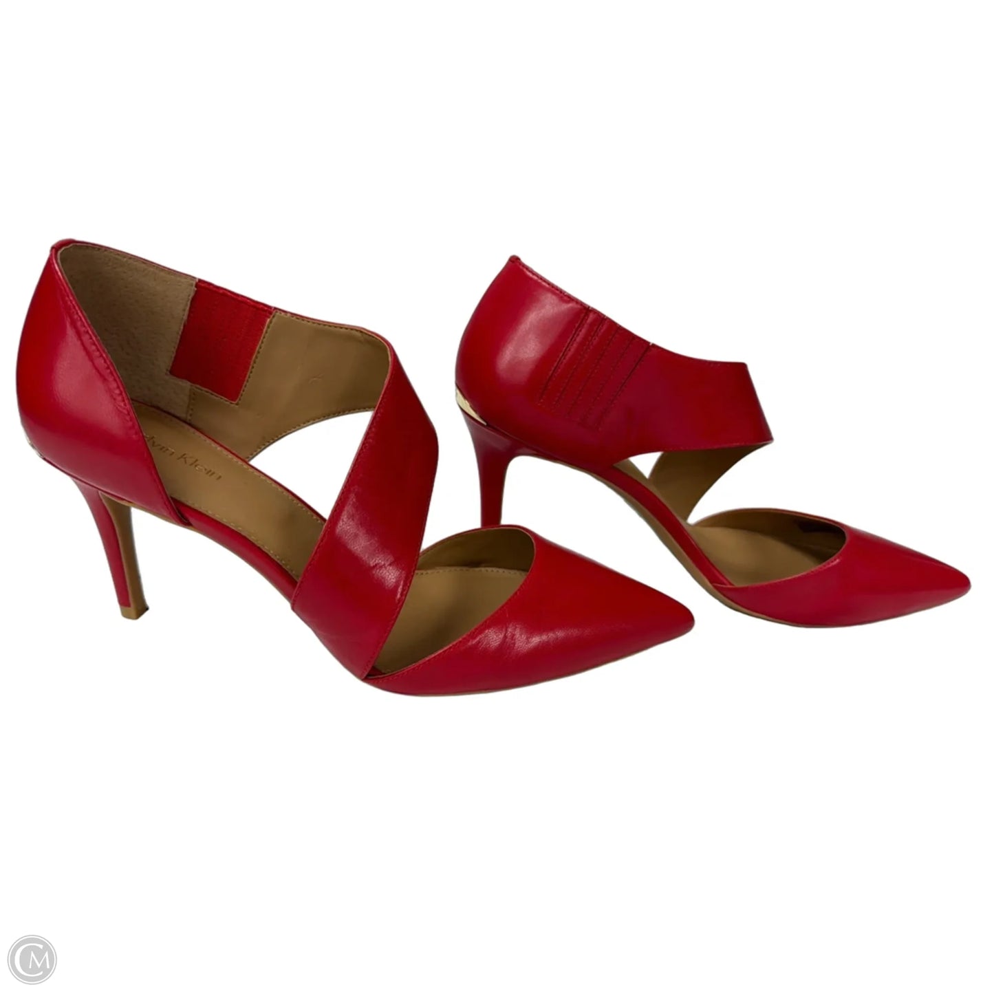 Shoes Heels Stiletto By Calvin Klein In Red, Size: 9.5