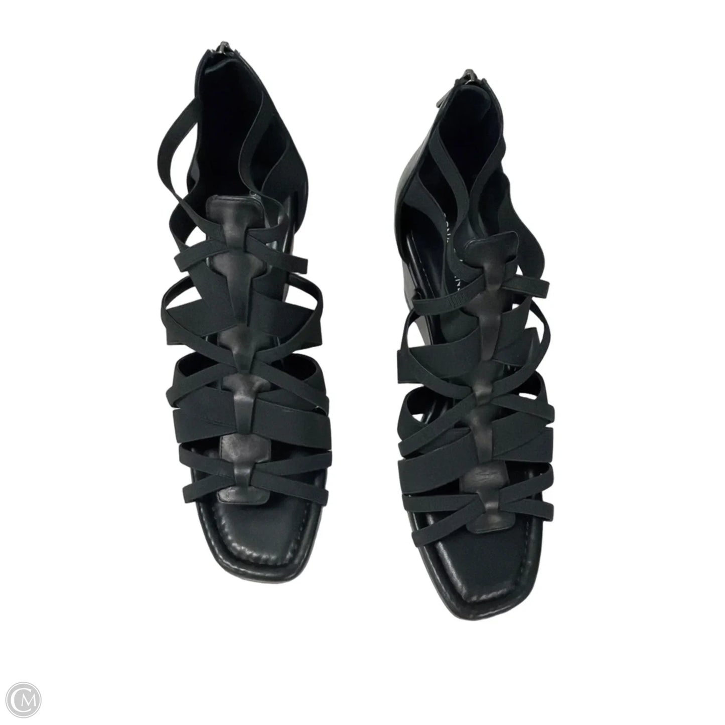 Sandals Heels Wedge By Donald Pliner In Black, Size: 9.5