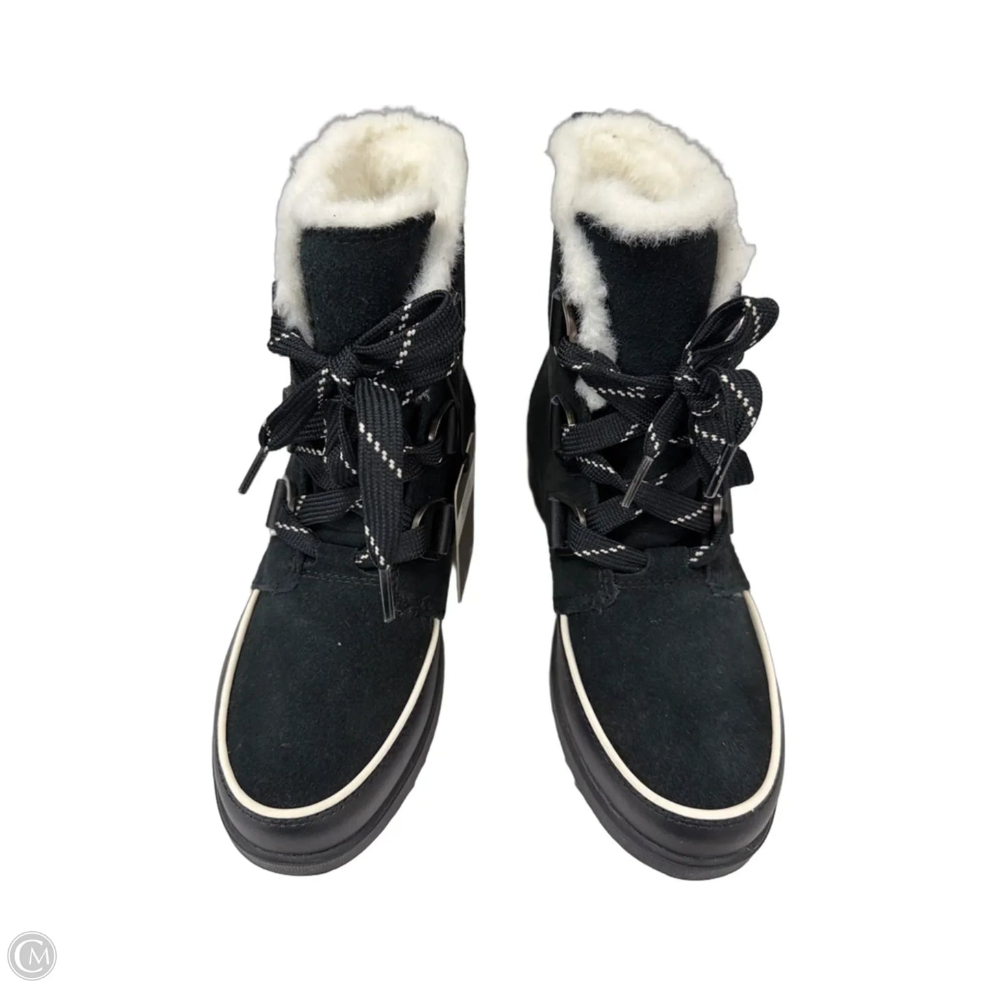 Boots Snow By Sorel In Black & Cream, Size: 7