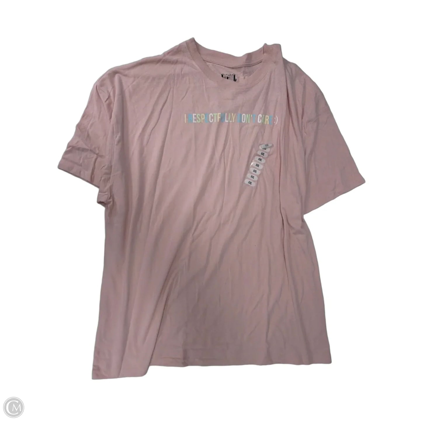 Top Short Sleeve Basic By Clothes Mentor In Pink, Size: 2x
