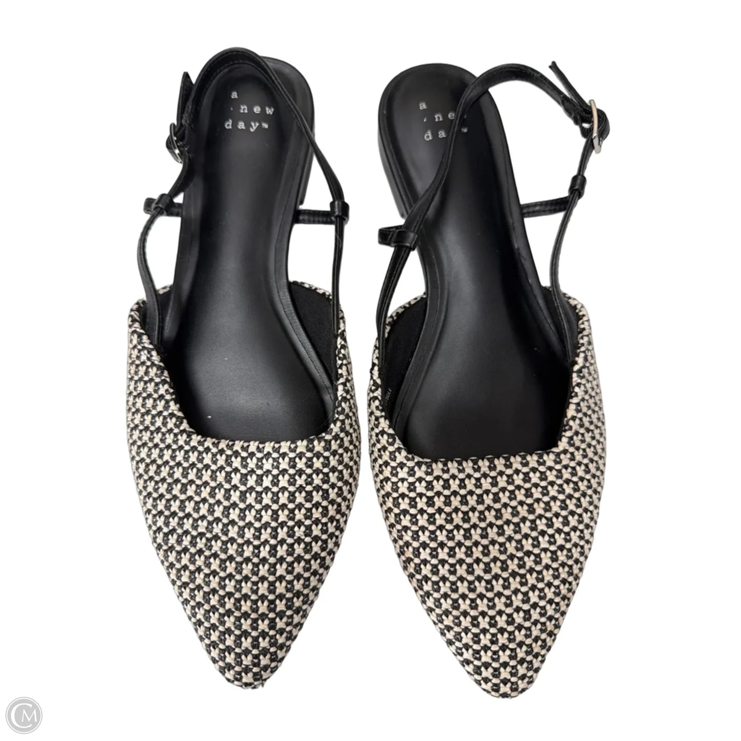 Sandals Flats By A New Day In Black & White, Size: 8