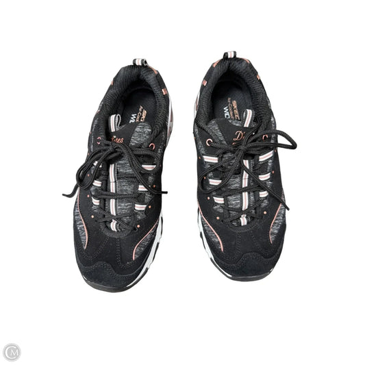 Shoes Athletic By Skechers In Black & Grey, Size: 8