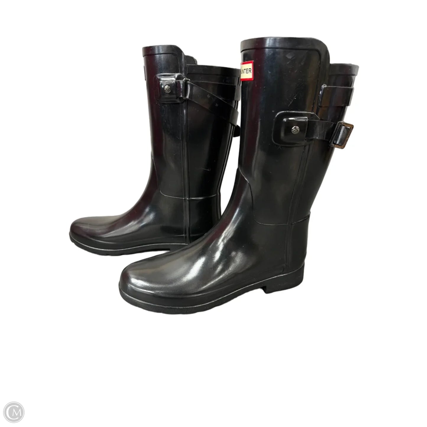 Boots Designer By Hunter In Black, Size: 7