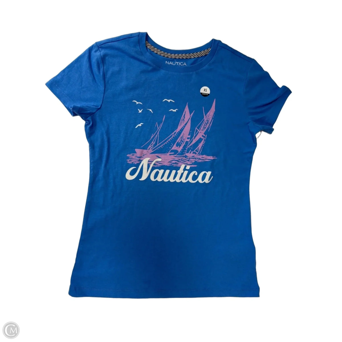 Top Short Sleeve Basic By Nautica In Blue, Size: Xs