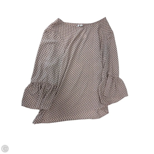 Top Long Sleeve By Elle In Black & Pink, Size: Xl