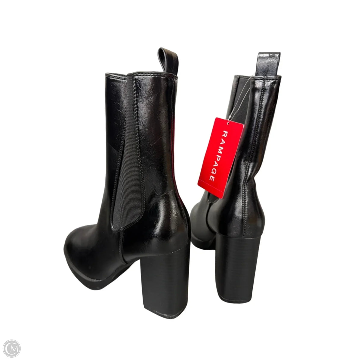 Boots Ankle Heels By Rampage In Black, Size: 6