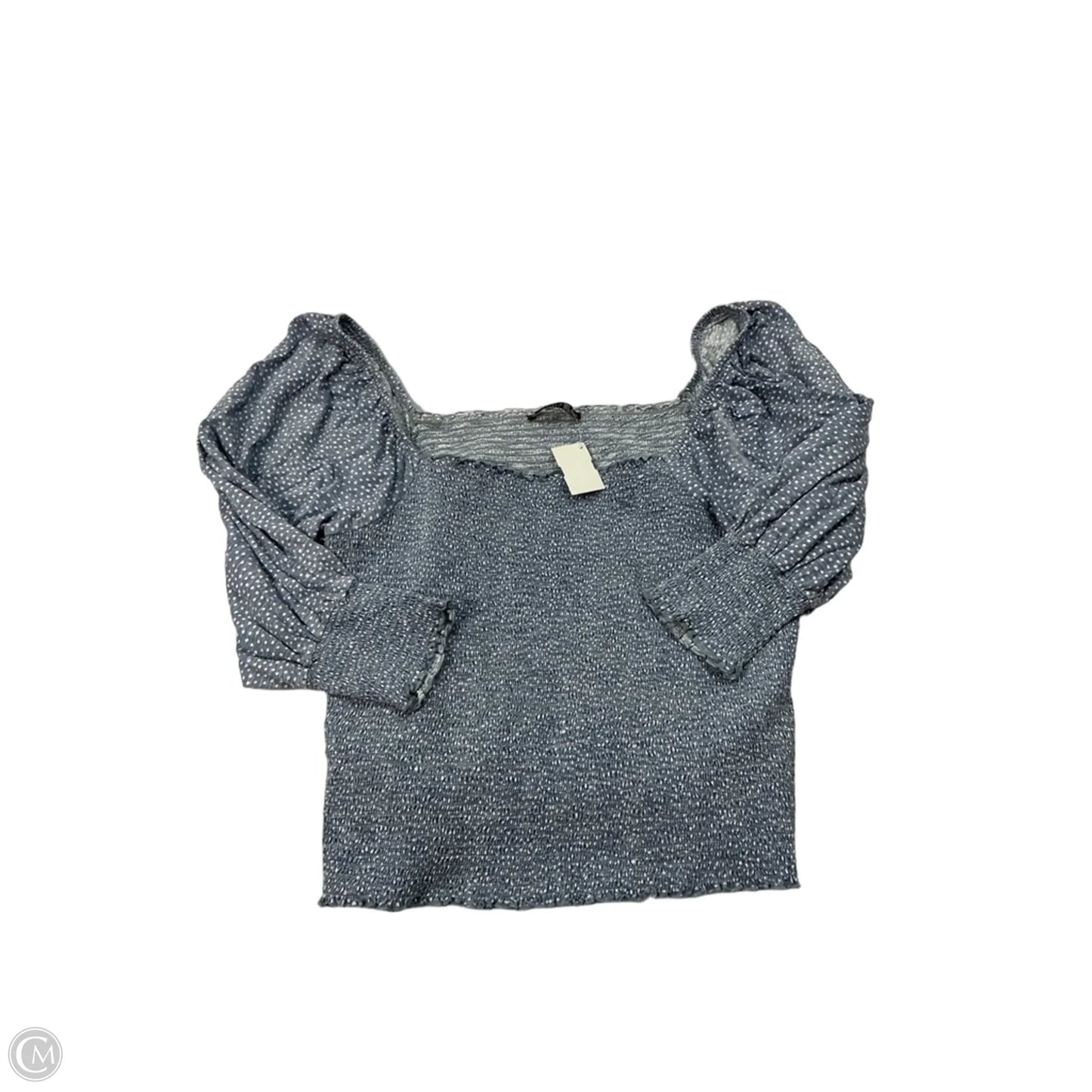 Top Long Sleeve By Cmf In Blue, Size: 3x