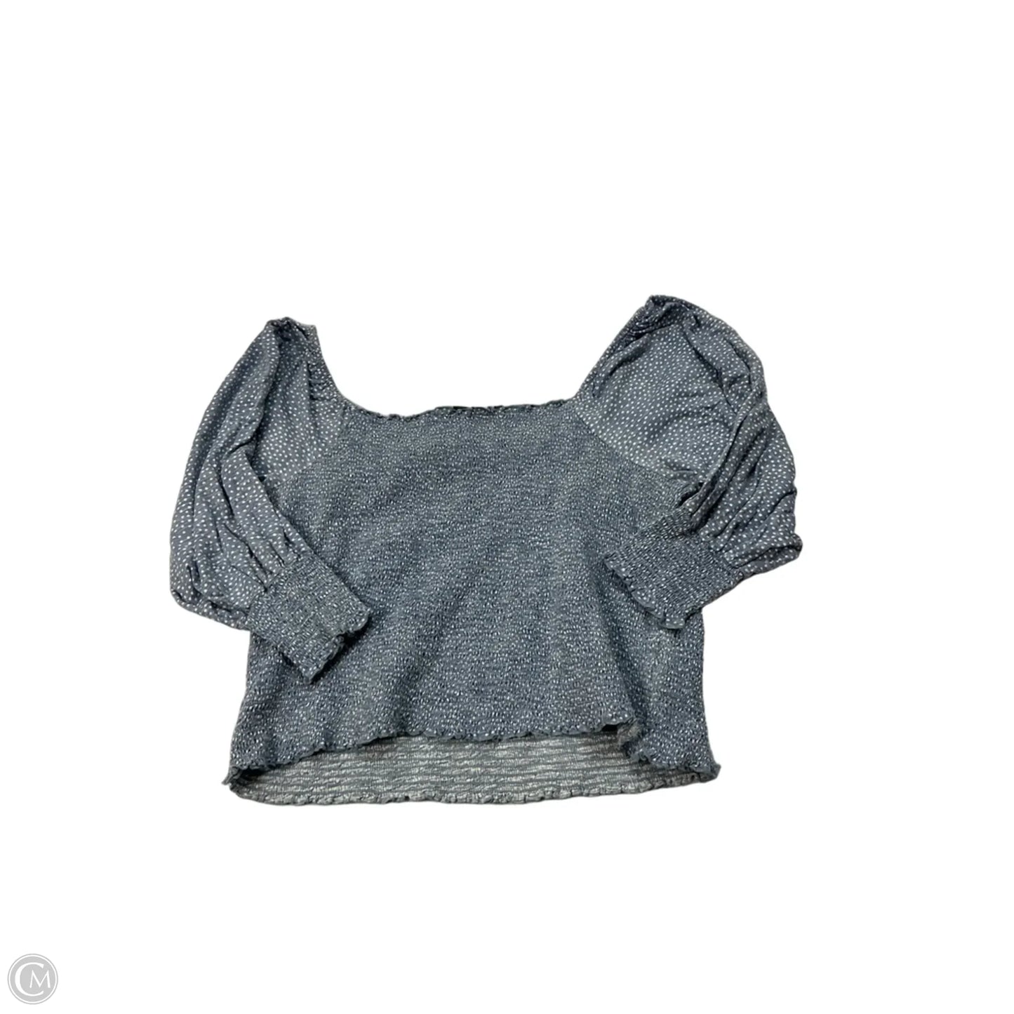 Top Long Sleeve By Cmf In Blue, Size: 3x