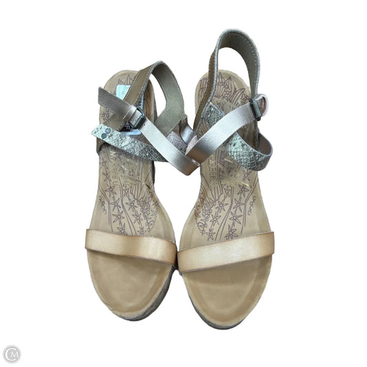 Sandals Heels Wedge By Blowfish In Brown, Size: 10