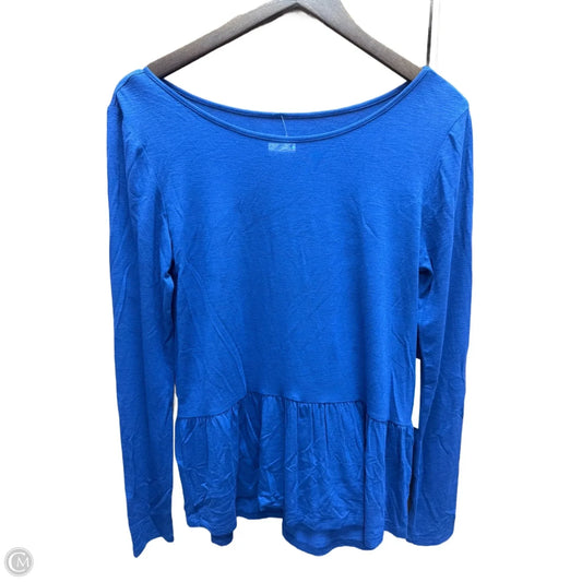Top Long Sleeve By Southern Tide In Blue, Size: S
