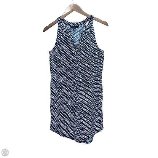 Dress Casual Short By Banana Republic In Blue & White, Size: Xs